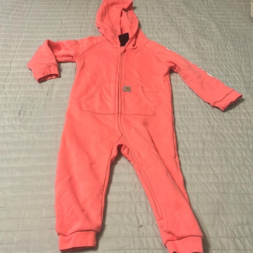 Carhartt Kids Coral Hooded One-Piece Coverall